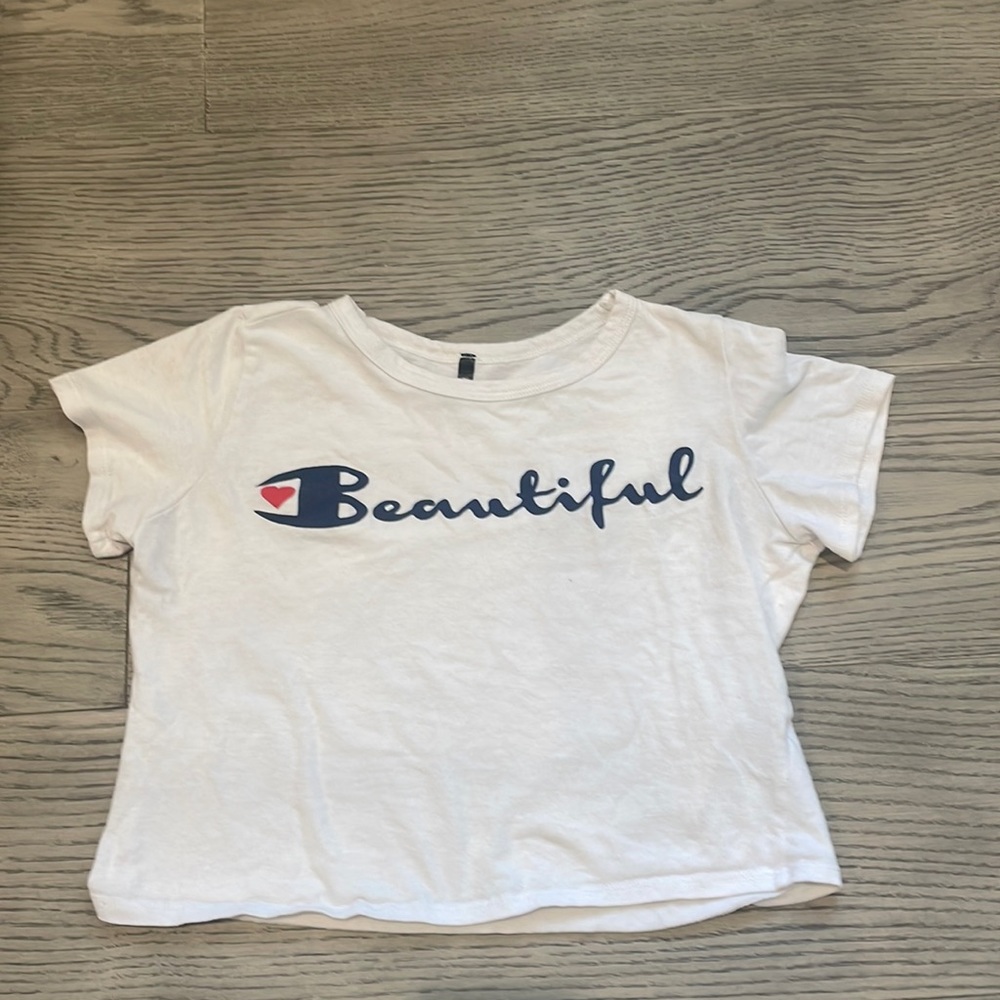Revelation cropped tee size large